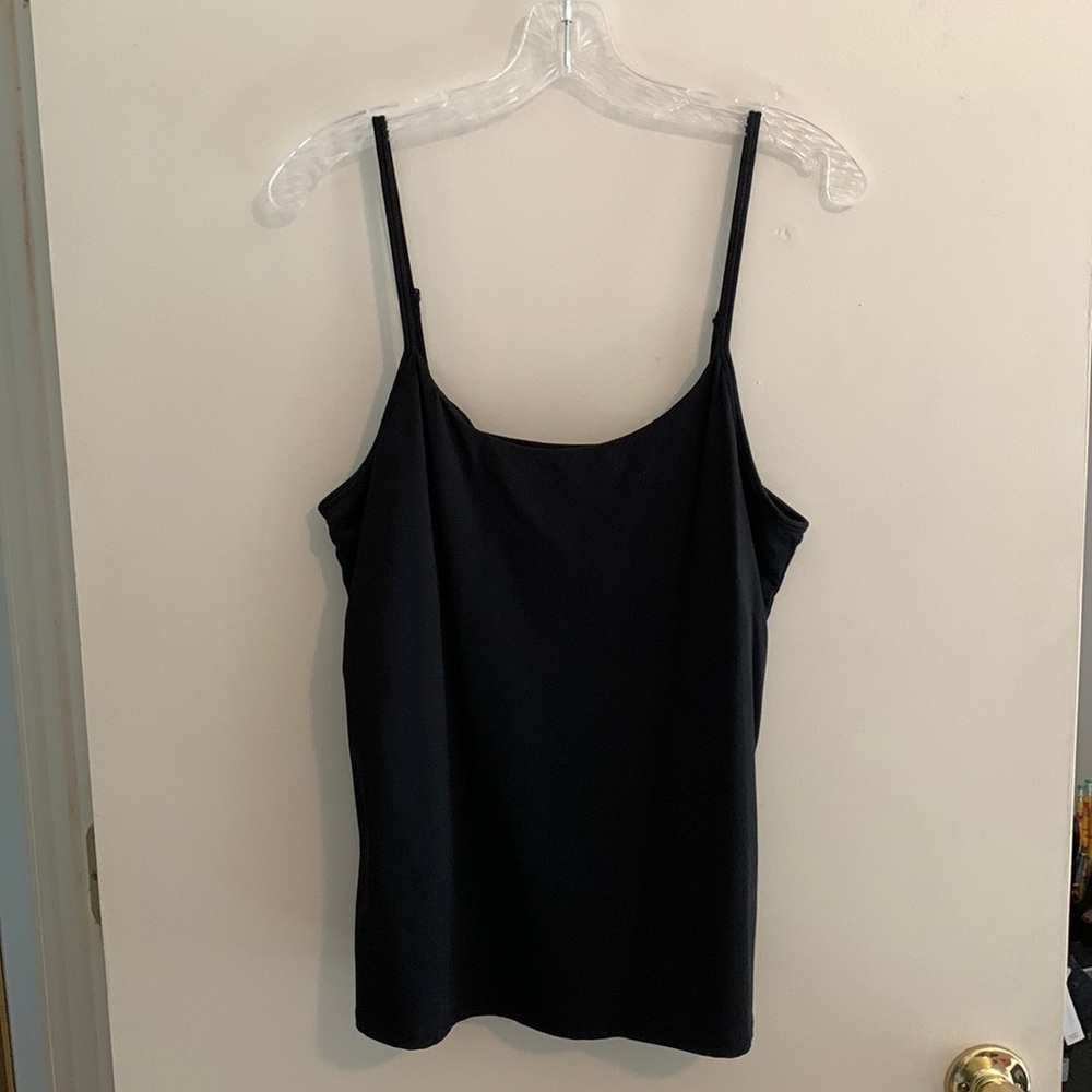 Black New York & Company Nylon Tank Top. Size XL